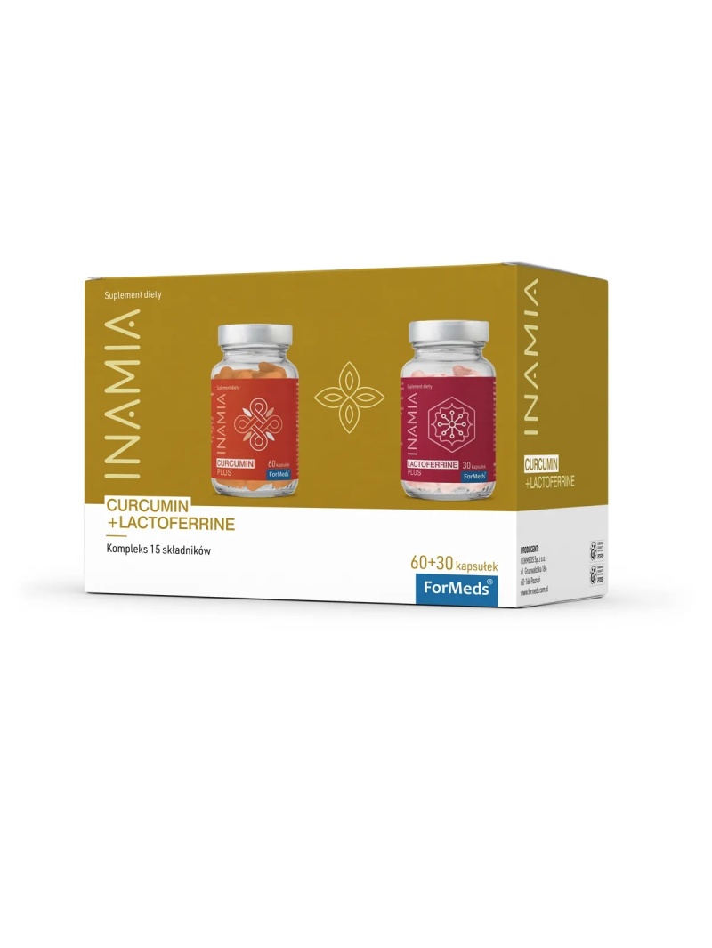 ForMeds INAMIA KURKUMIN + LAKTOFERÍN (preferované sú nedokonalé) 60 + 30 kapsúl