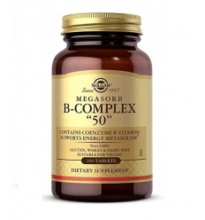 SOLGAR Megasorb B-Complex 50 (Komplex vitamínu B) 100 tabliet