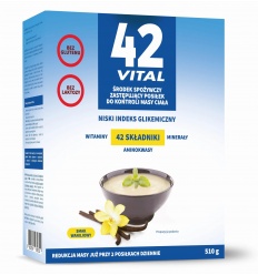 42 Vitálna nízkokalorická rastlinná strava (náhrada jedla, regulácia hmotnosti) 510 g