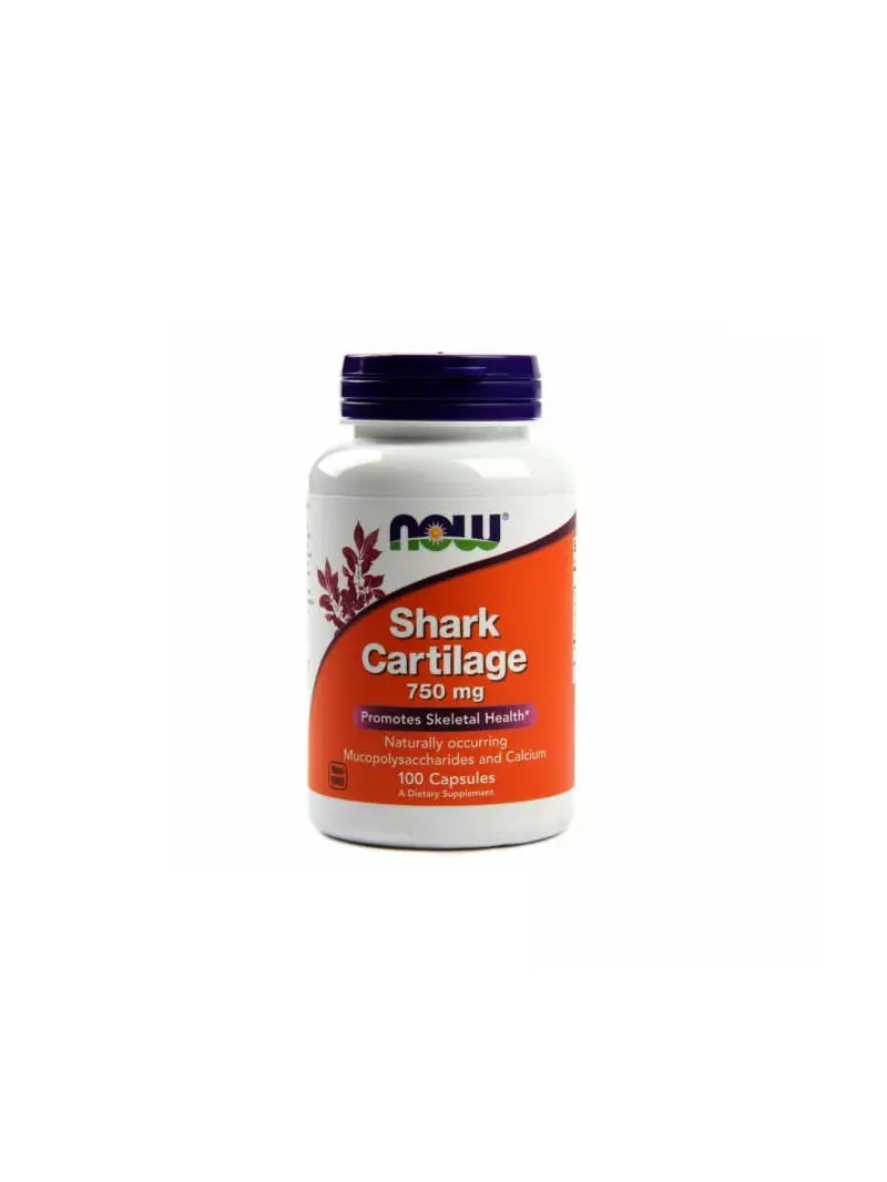 NOW FOODS Žraločia chrupavka – Žraločia chrupavka – 750 mg (ochrana kĺbovej chrupavky) 100 kapsúl