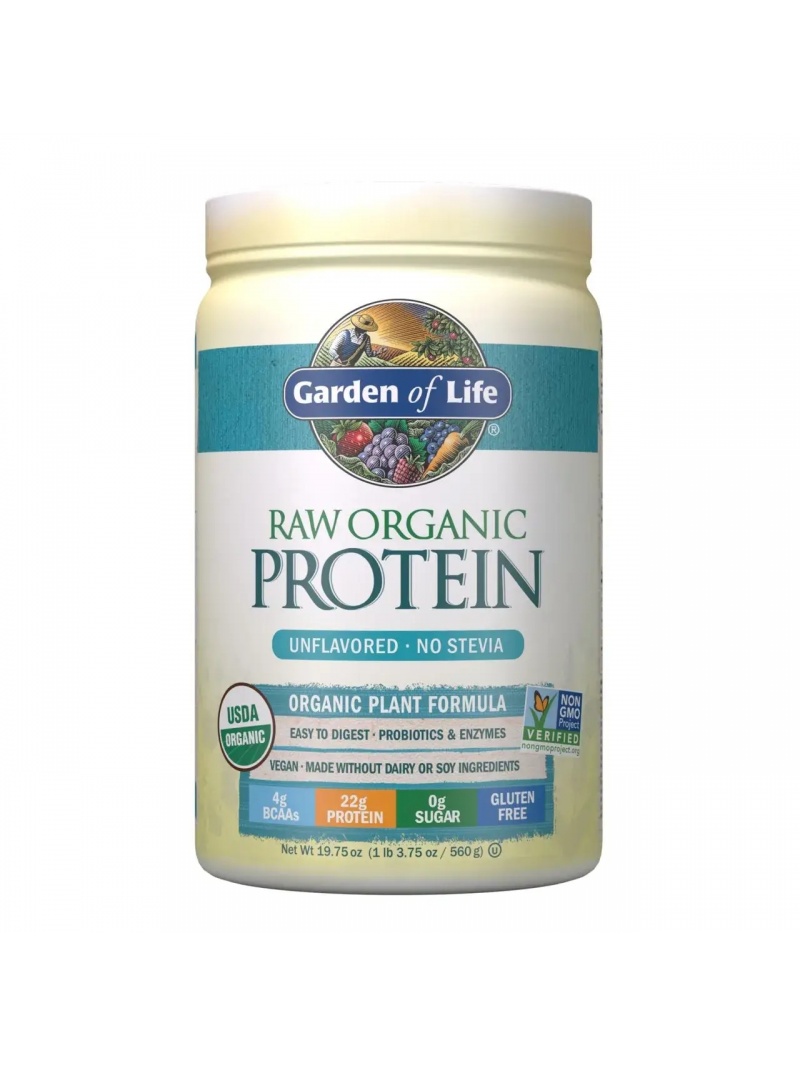 GARDEN OF FE RAW organický proteínový prášok (organické rastlinné zloženie) 560 g bez chuti