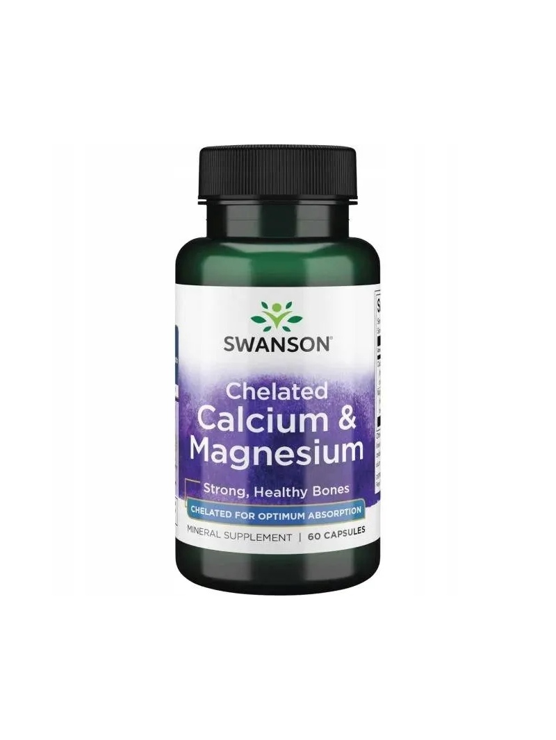 SWANSON chelátový vápnik a horčík 60 kapsúl