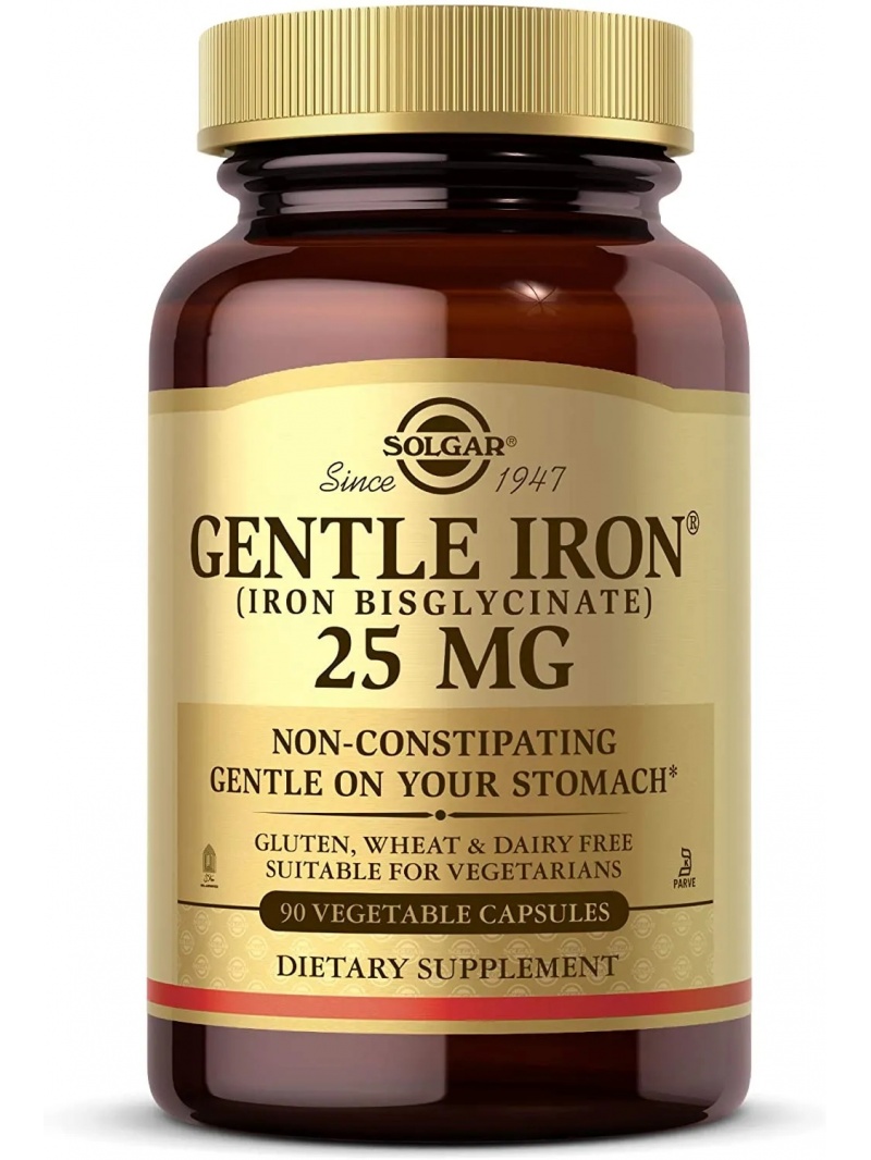 SOLGAR Jemné železo 25 mg 90 vegetariánskych kapsúl