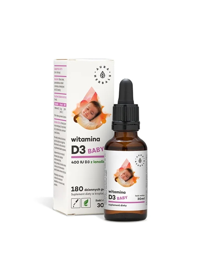 AURA HERBALS Vitamín D3 Baby 400IU 30ml