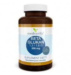 MEDVERITA Beta Glucan 1,3 / 1,6 D 200 mg 120 kapsúl