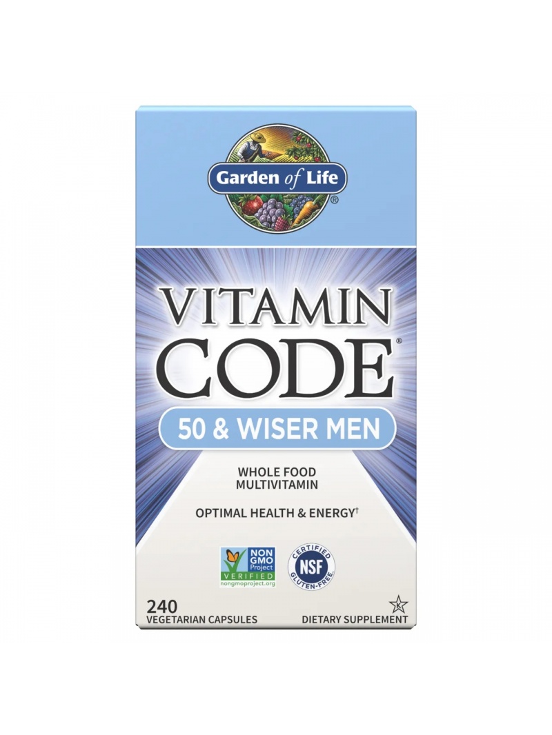 ZÁHRADA ŽIVOTA Vitamín Code 50 & Wiser Men 240 vegetariánskych kapsúl