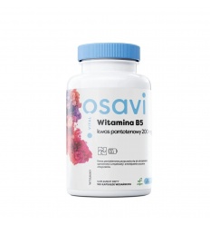 OSAVI Vitamín B5 Kyselina pantoténová 200 mg (podpora nervového systému) 180 vegánskych kapsúl