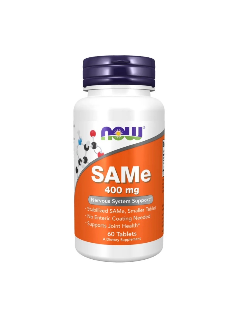 NOW FOODS SAMe 400 mg (podpora nervového systému a kĺbov) 60 tabliet