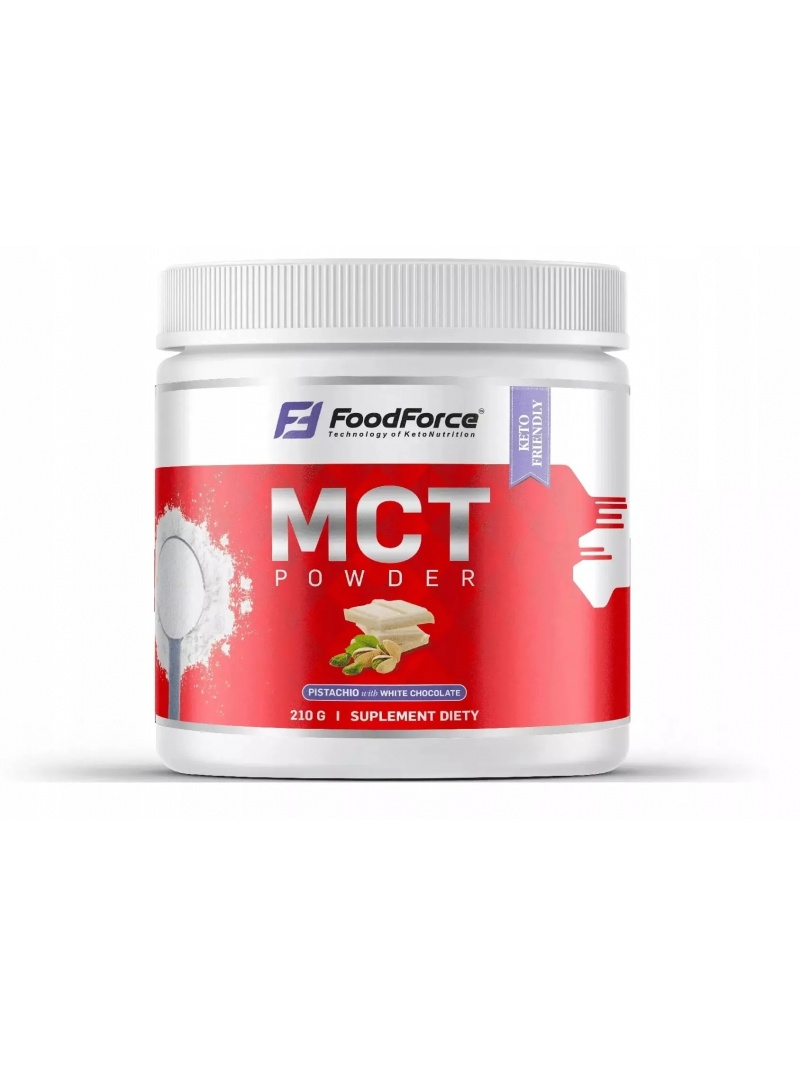 FOOD FORCE MCT Oil Powder 210g Pistácie s bielou čokoládou