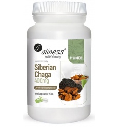 ALINESS Siberian Chaga 400 mg (strieborná Chaga) 90 vegánskych kapsúl