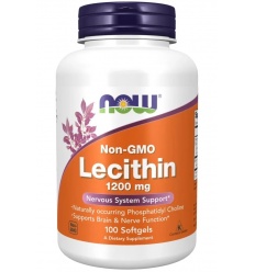 NOW FOODS Lecitín bez GMO 1200 mg (sójový lecitín) 100 toboliek