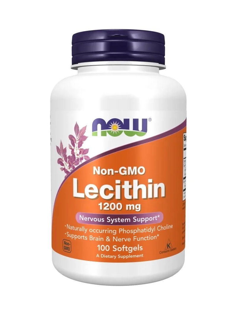 NOW FOODS Lecitín bez GMO 1200 mg (sójový lecitín) 100 toboliek