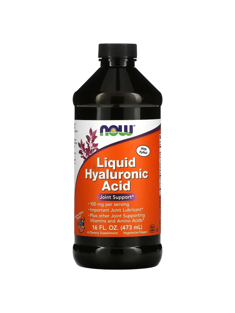 NOW FOODS Tekutá kyselina hyalurónová 100 mg 473 ml