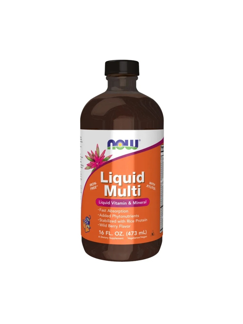 NOW FOODS Liquid Multi (tekuté vitamíny a minerály) 473 ml Wild Berry