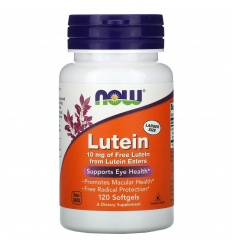 NOW FOODS Luteín 10 mg (luteín, zdravie očí) 120 mäkkých gélov