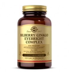 SOLGAR Bilberry Ginkgo Eyebright Complex 60 vegetariánskych kapsúl