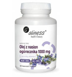 ALINESS Olej zo semien boráku lekárskeho 1000 mg 60 mäkkých kapsúl