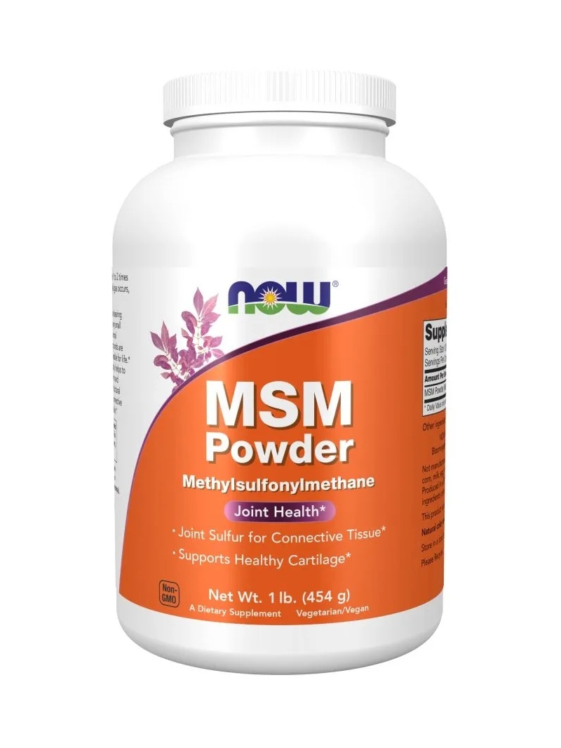 NOW FOODS MSM Powder (metylsulfonylmetánový prášok, podpora kĺbov) 454 g