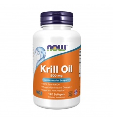NOW FOODS Krill Oil 500 mg (Krill Oil) 120 mäkkých gélov