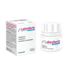 NORSA PHARMA Lactoferin NUCLEO (laktoferín, komplex 5 nukleotidov, vitamín C) 30 vegánskych kapsúl