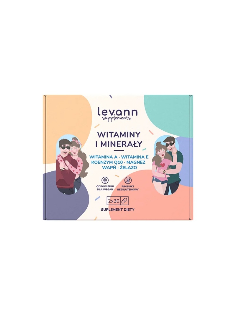 LEVANN Sada vitamínov a minerálov (Kit pre ženy a mužov) 2x30 kapsúl