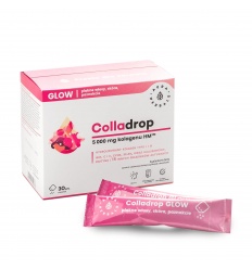 AURA HERBALS Colladrop Glow 5000 mg (morský kolagén, kožné vlasové nechty) 30 vrecúšok