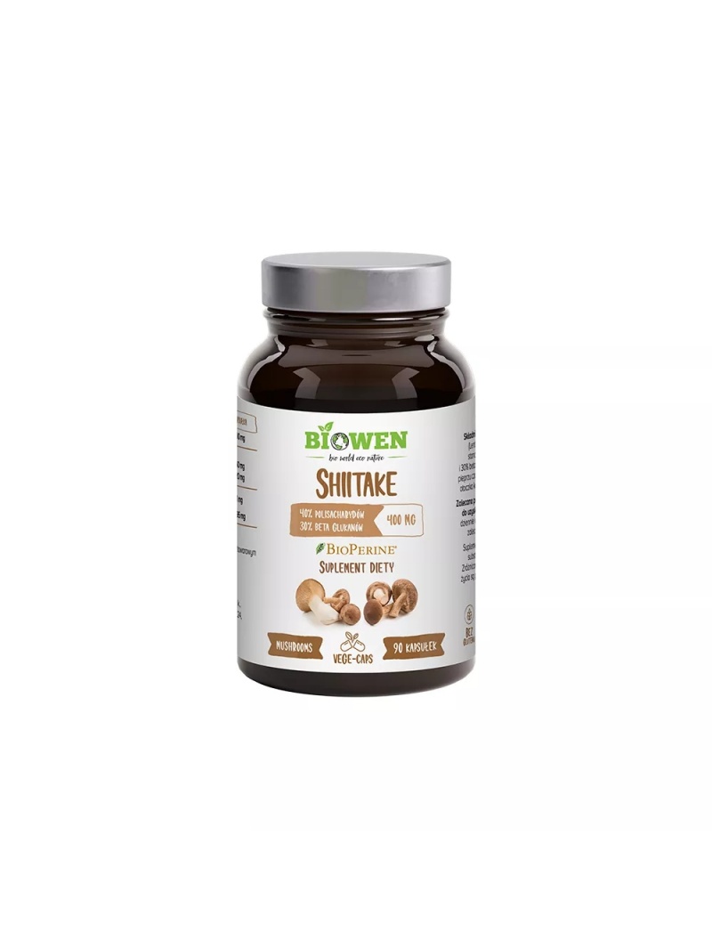 BIOWEN Shiitake 400 mg (40 % polysacharidy, 30 % beta-glukány) 90 kapsúl