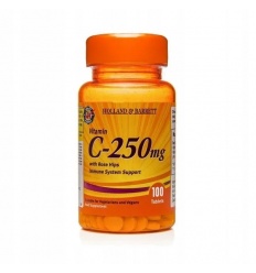 HOLLAND & BARRETT Vitamín C 250 mg s divokou ružou 100 tabliet