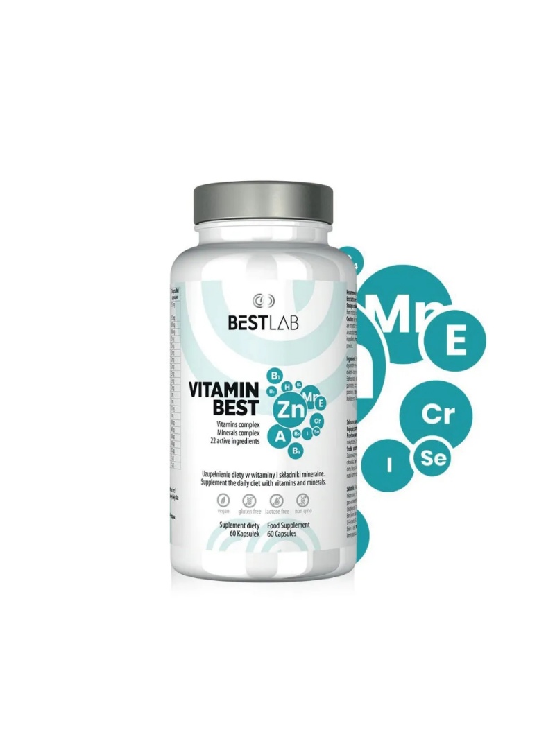 BESTLAB VitaMinBest (Komplex vitamínov a minerálov) 60 kapsúl