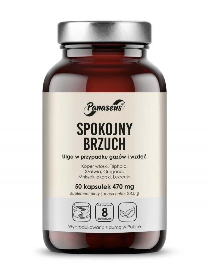 PANASEUS Pokojný žalúdok (podpora trávenia) 50 kapsúl