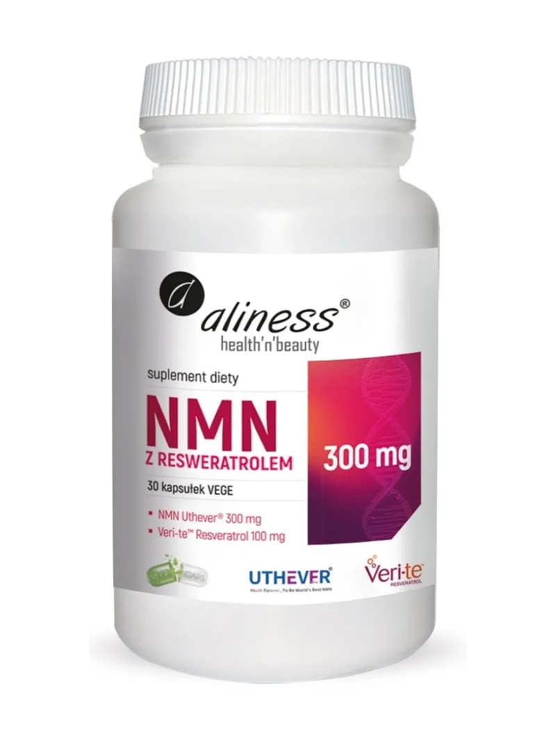 ALINESS NMN s resveratrolom 300 mg/100 mg (prekurzor NAD+, oprava DNA) 30 vegánskych kapsúl