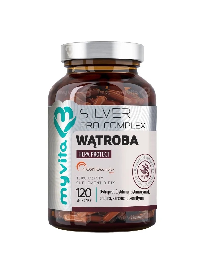 MYVITA Liver Silver Pro Complex 120 vegánskych kapsúl