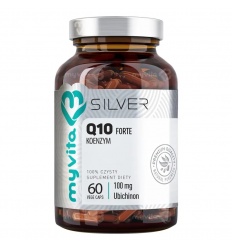 MYVITA Koenzým Q10 100 mg FORTE Silver (obehový systém) 60 vegánskych kapsúl