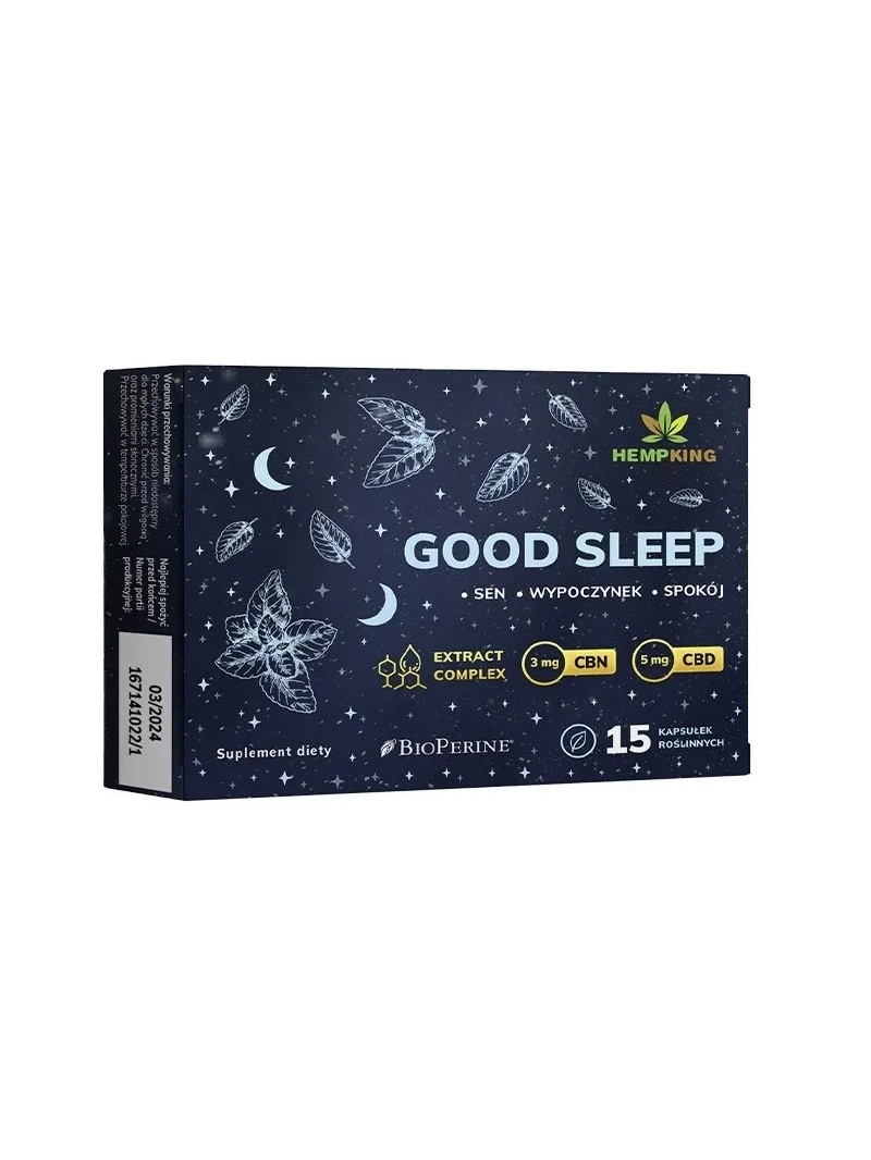 HEMPKING Dobrý spánok 15 kapsúl