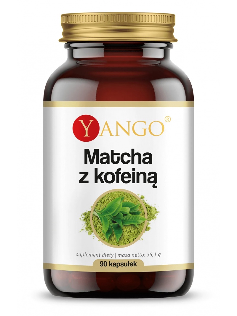 YANGO Matcha + kofeín (zameranie, koncentrácia) 90 vegánskych kapsúl