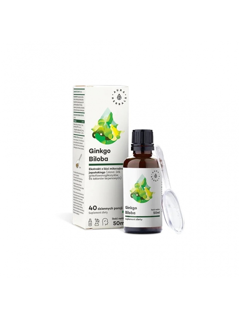 AURA HERBALS Ginkgo Biloba (ginko, pamäť a koncentrácia) 50 ml