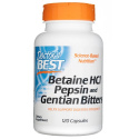 Doctor's Best Betain Hcl Pepsin & Gentian Bitters - 120 kapsúl