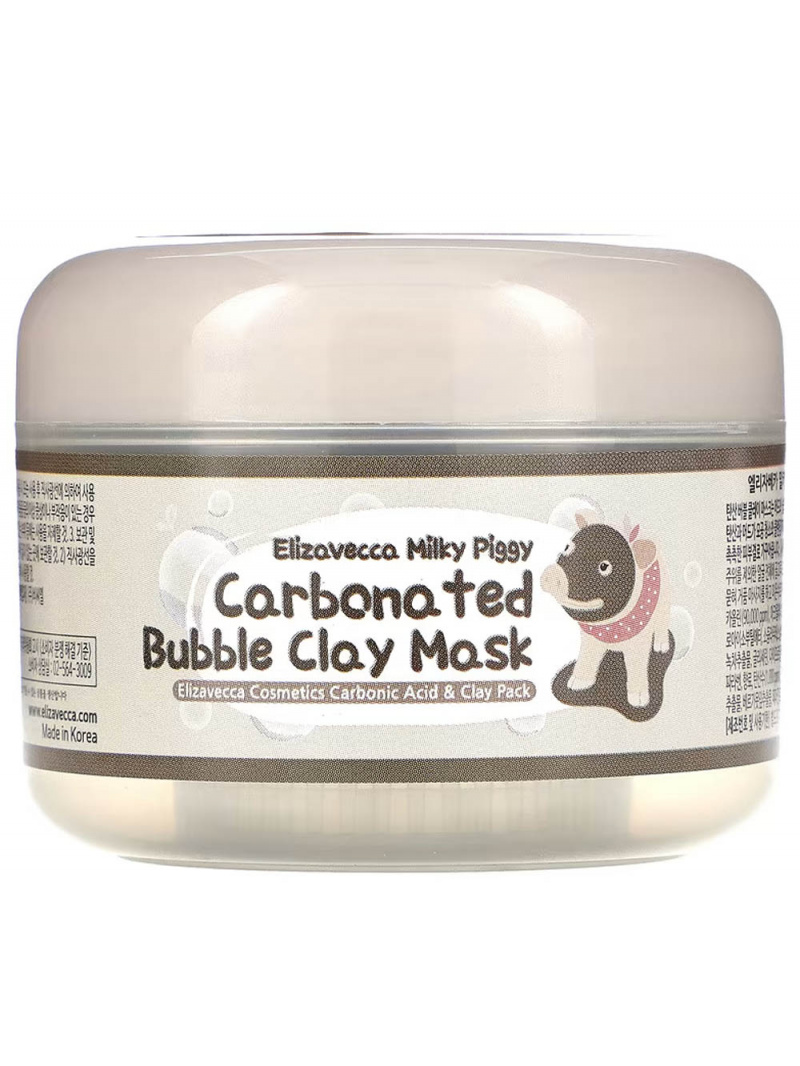Elizavecca Milky Piggy Bubble maska s ílom a dreveným uhlím - 100 g