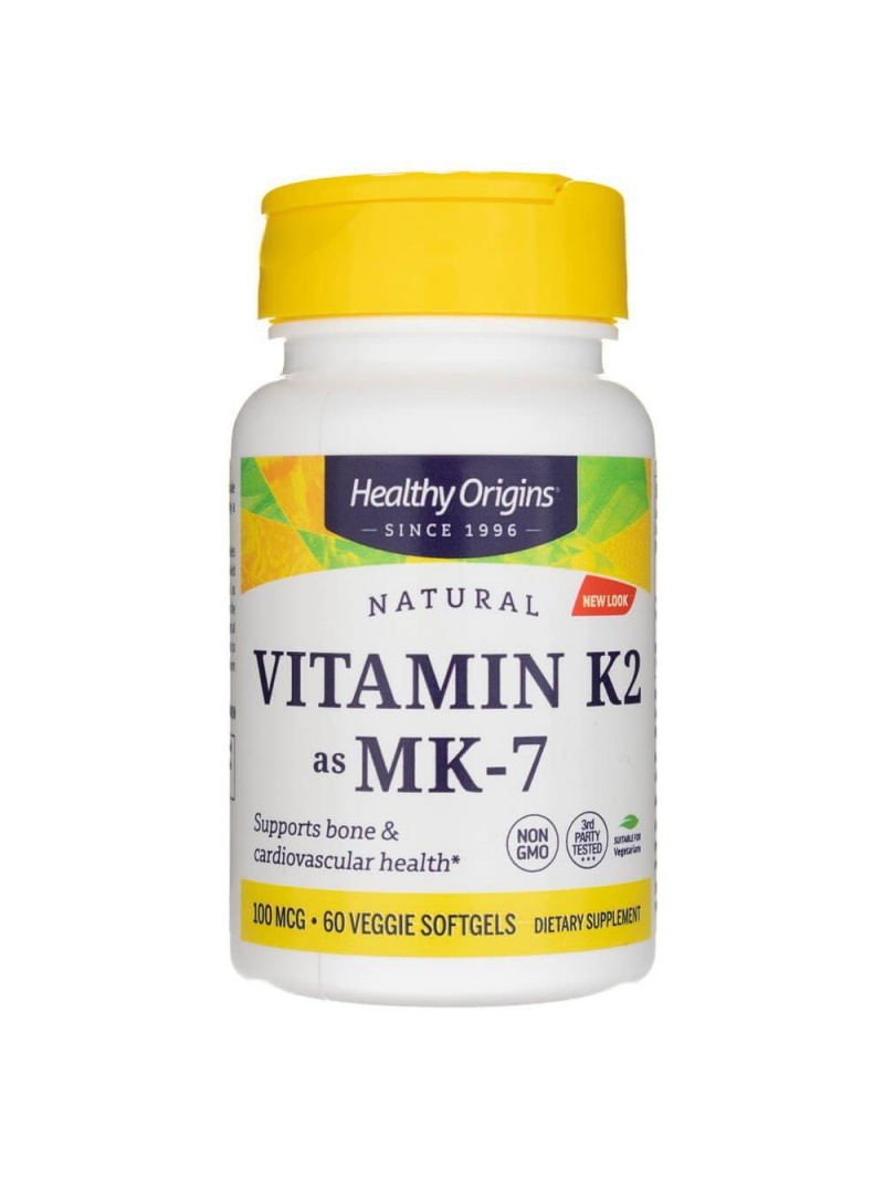 Healthy Origins Vitamín K2 MK-7 100 mcg - 60 kapsúl