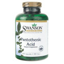 Swanson kyselina pantoténová (kyselina pantoténová) 500 mg – 250 kapsúl
