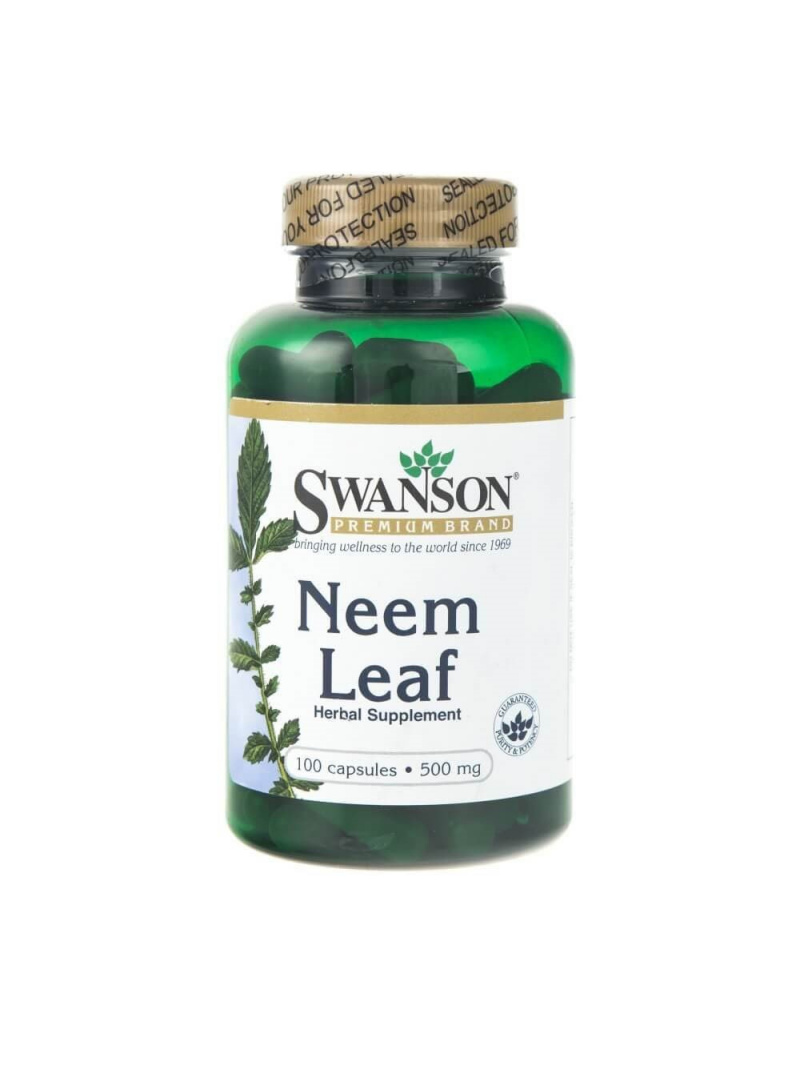 Swanson Neem Leaf 500 mg - 100 kapsúl