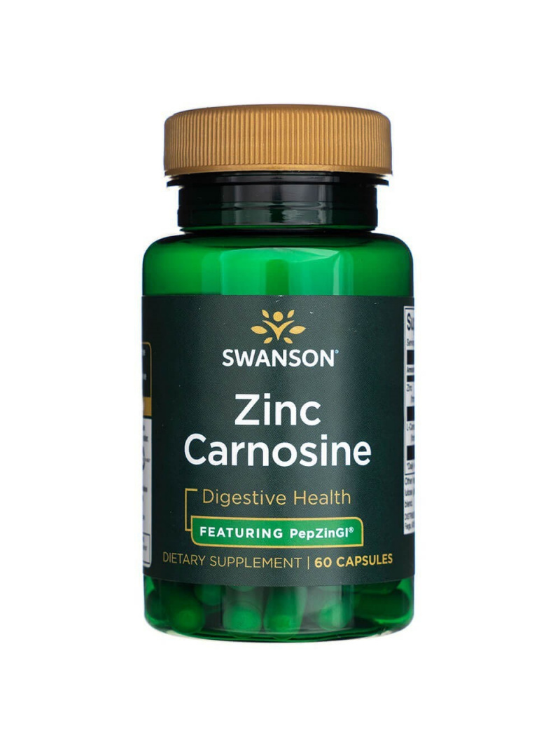 Swanson Zinc Carnosine PepZinGI - 60 kapsúl