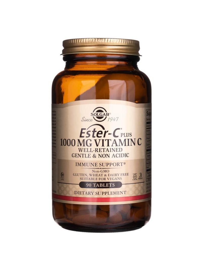 Solgar Ester C Plus – 1000 mg Vitamín C – 90 tabliet