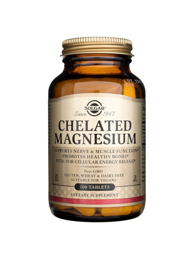 Solgar Magnesium chelát aminokyseliny - 100 tabliet