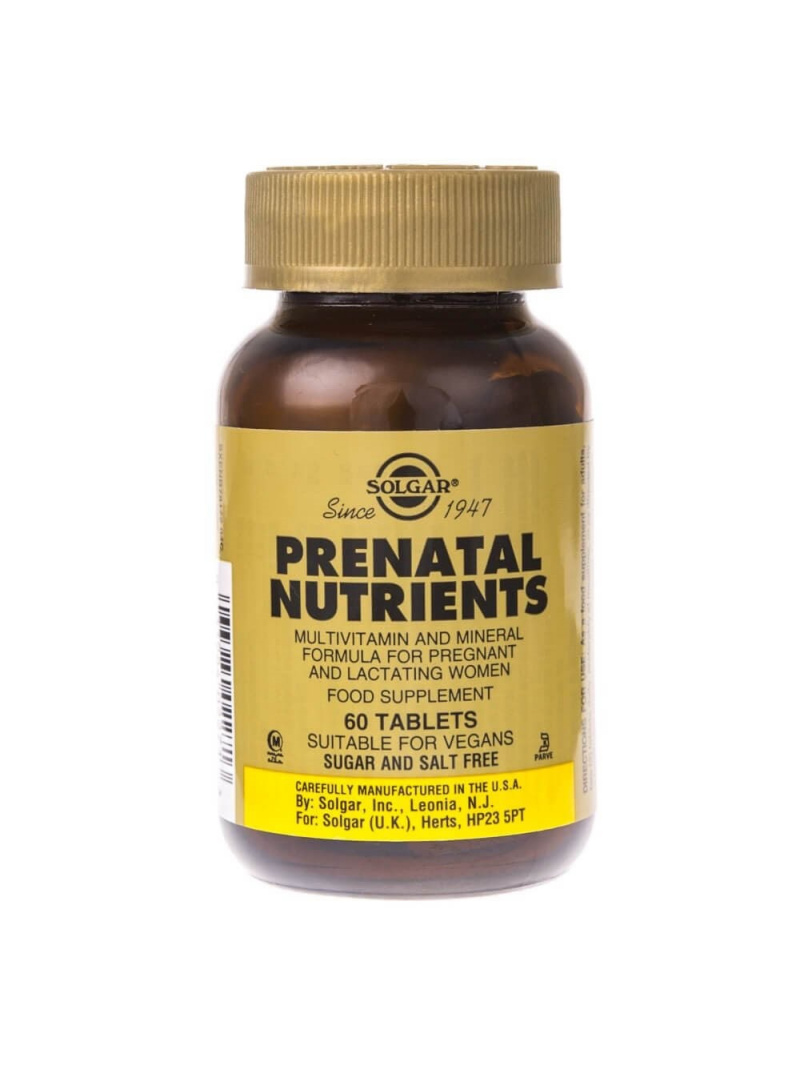 Solgar Prenatálne vitamíny a minerály - 60 tabliet
