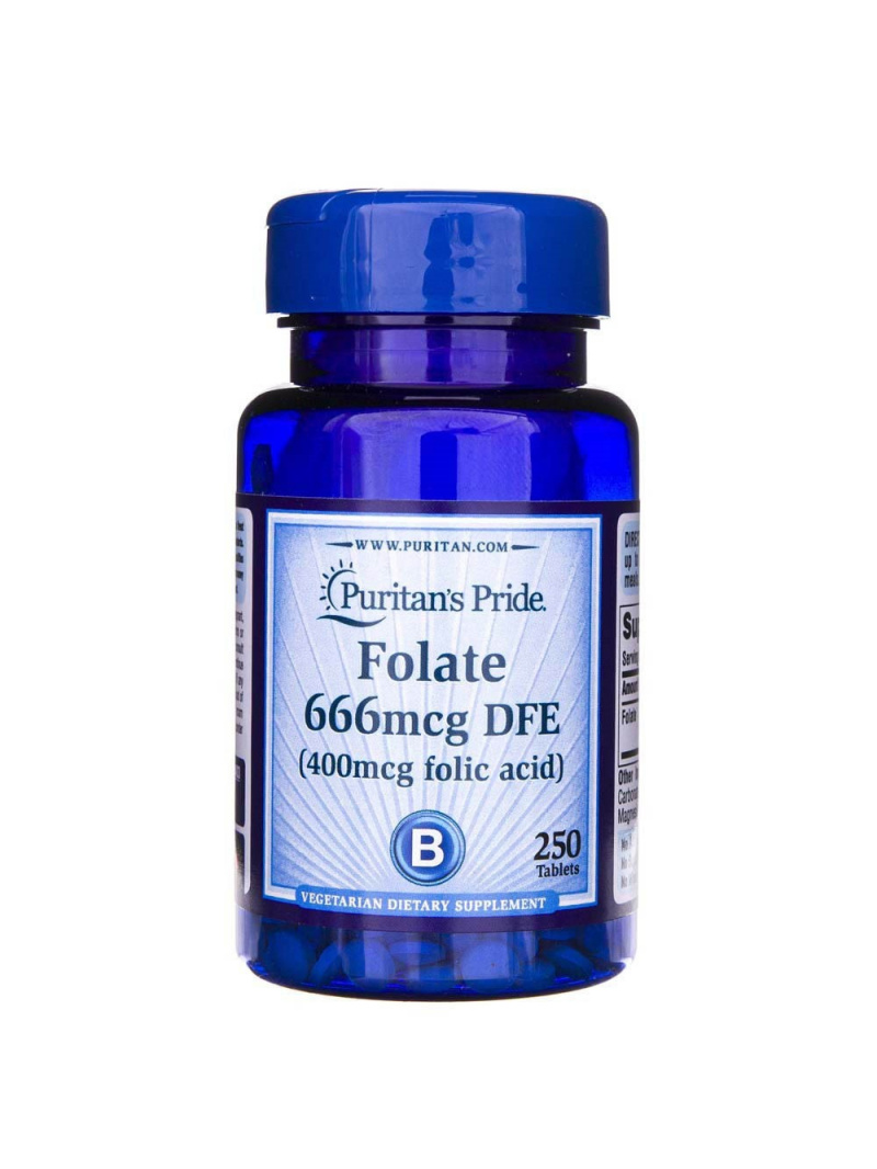 Haya Labs1 Kyselina listová 400 mcg - 250 tabliet