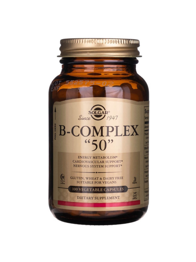 Solgar Vitamín B-komplex 50 - 100 kapsúl b50 b-50