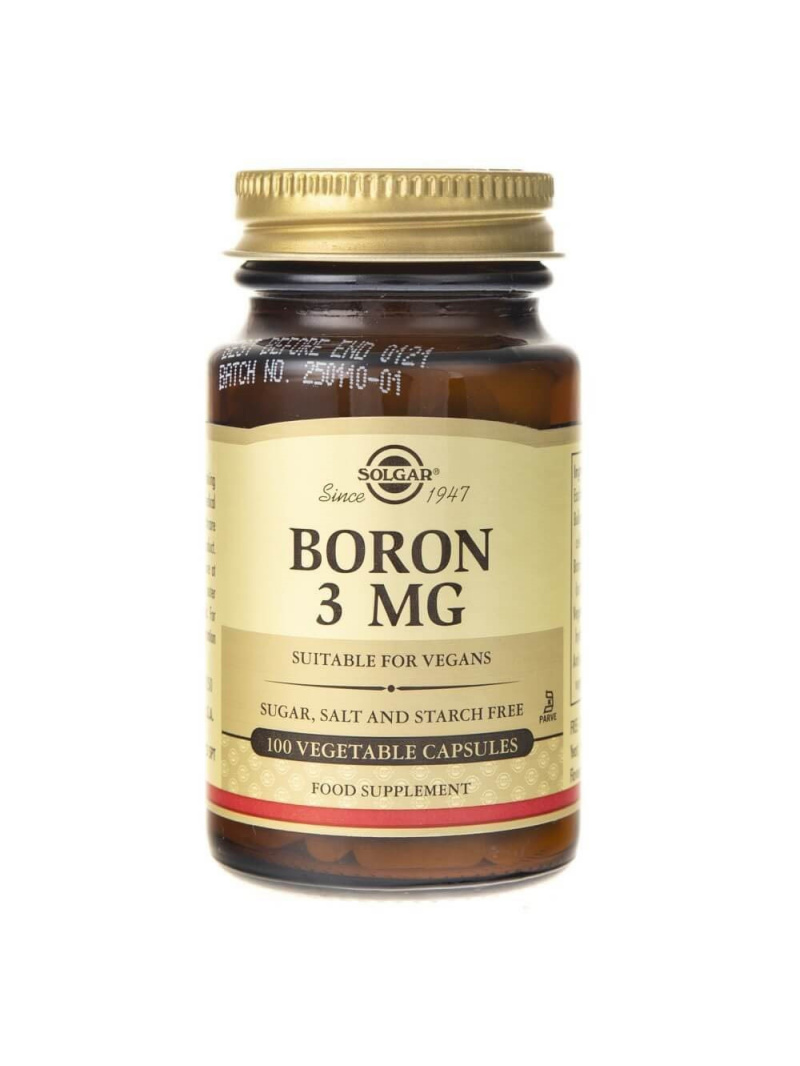 Solgar Bor 3 mg - 100 kapsúl