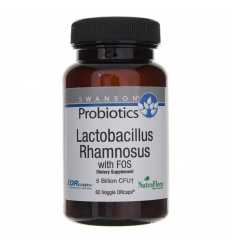 Swanson Probiotikum Lactobacillus Rhamnosus s FOS - 60 kapsúl