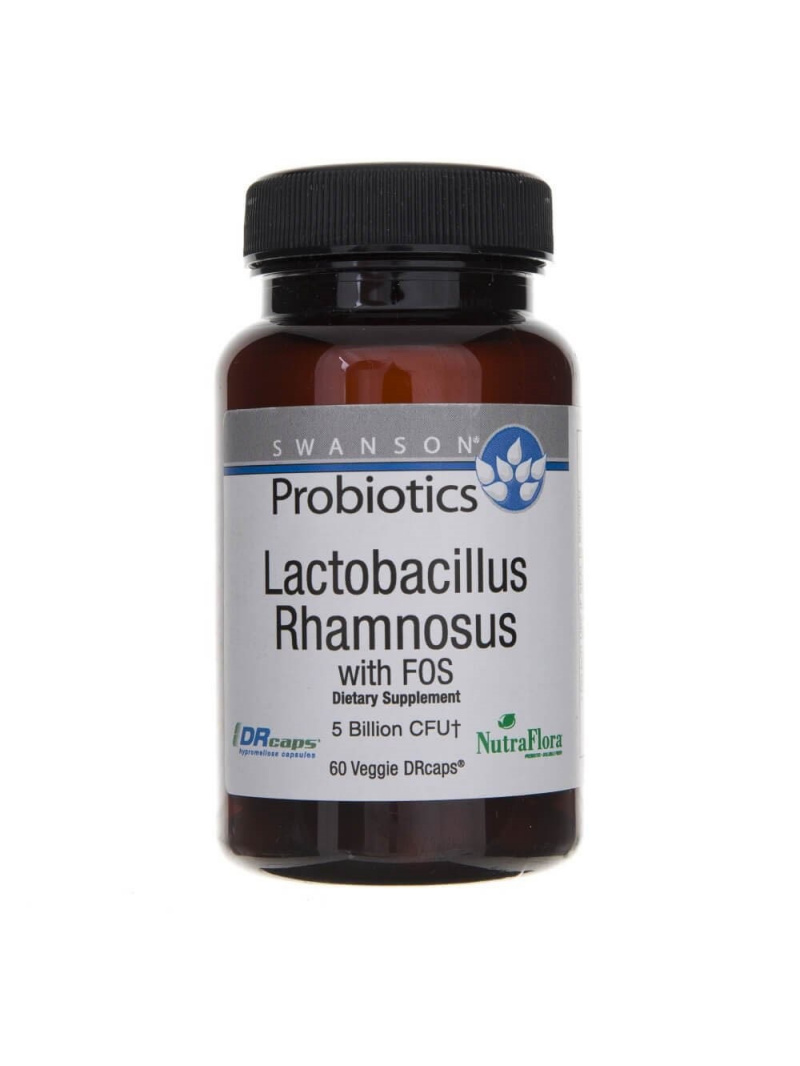 Swanson Probiotikum Lactobacillus Rhamnosus s FOS - 60 kapsúl